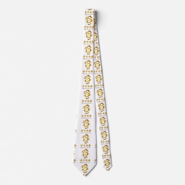 Chinese New Year Dragon Thunder_Cove Tie (Front)