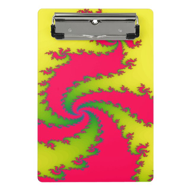 Chinese New Year Draon Fractal Mini Clipboard (Front)