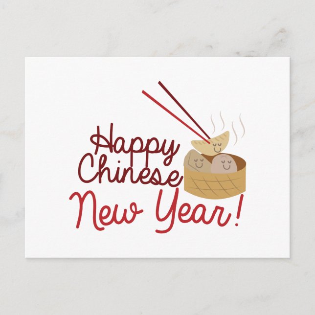 Chinese New Year Holiday Postcard (Front)