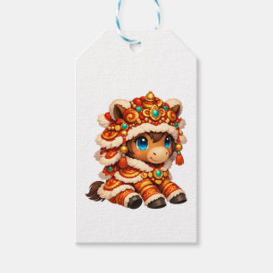 Chinese New Year Horse 2026 Zodiac Gift Tags