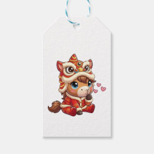 Chinese New Year Horse 2026 Zodiac Gift Tags