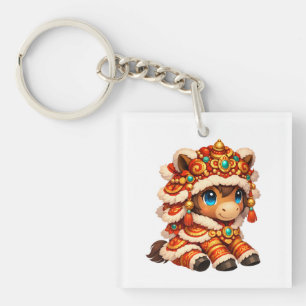 Chinese New Year Horse 2026 Zodiac Key Ring