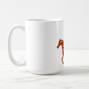 Chinese New Year Horse with Dragon Phoenix Coffee Mug
