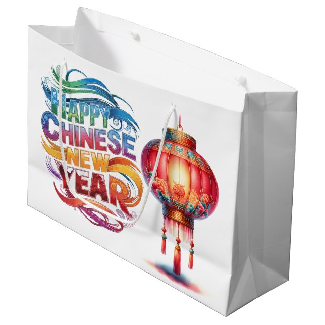 Chinese New Year  Large Gift Bag (Front Angled)
