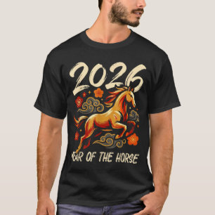 Chinese New Year Lunar Year Of The Horse 2026  T-Shirt