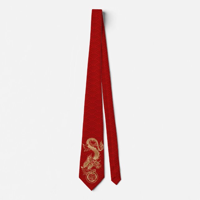 Chinese New year of the Dragon 2024 Tie (Front)