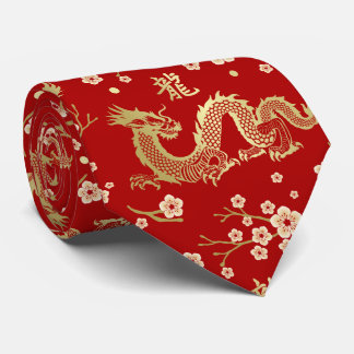 Chinese New year of the Dragon 2024 Tie