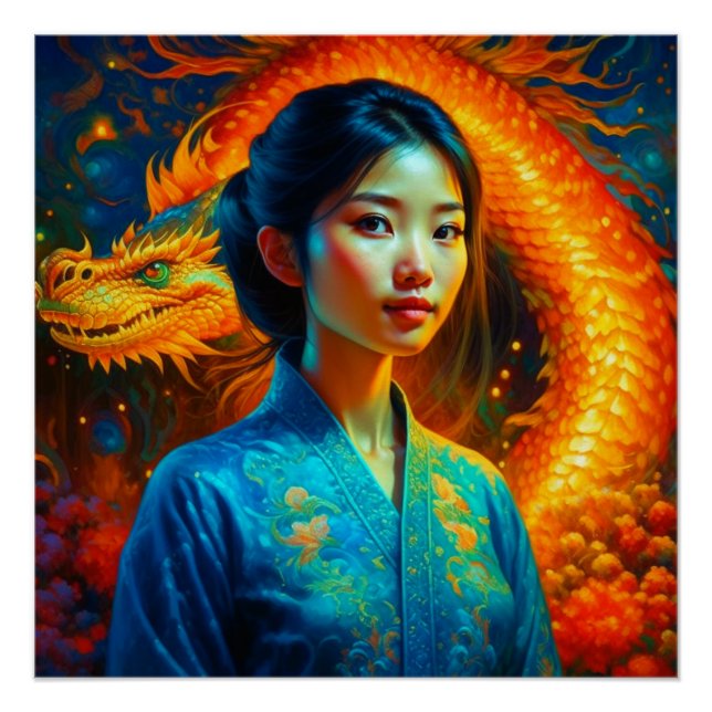 Chinese New Year of the Dragon Poster (Front)