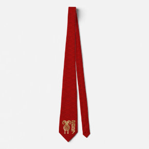 Chinese New year of the Fire Goat 2027 Tie