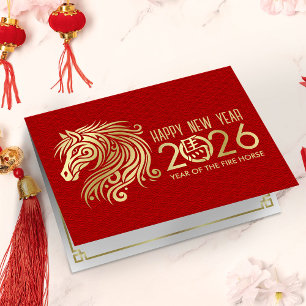 Chinese New year of the Horse 2026 Card
