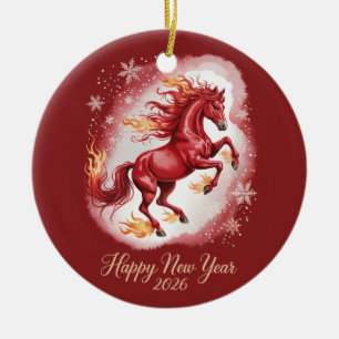 Chinese New year of the Horse 2026 Ceramic Tree Decoration