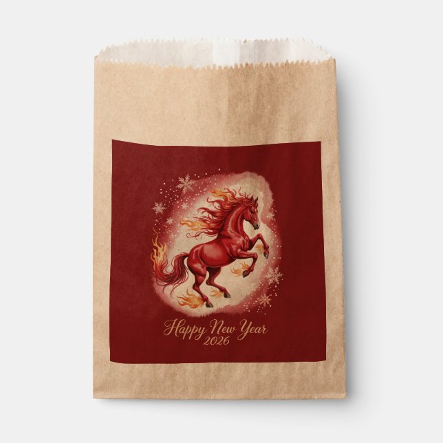Chinese New year of the Horse 2026 Favour Bags (Front)