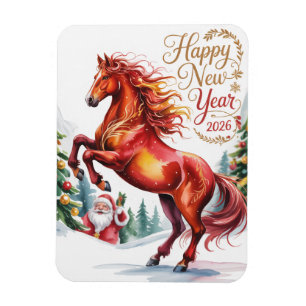Chinese New year of the Horse 2026 Magnet