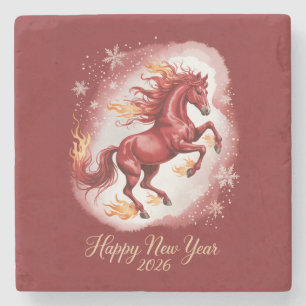 Chinese New year of the Horse 2026 Stone Coaster