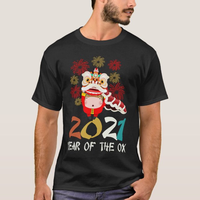 Chinese New Year of the Ox 2021 clothes  for adult T-Shirt (Front)