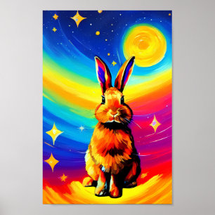 Chinese New Year of The Rabbit, 2023 Rabbit Art Poster
