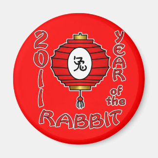 Chinese New Year of the Rabbit Design Magnet