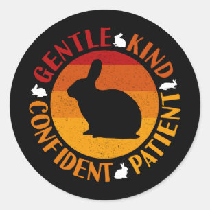 Chinese New Year of the Rabbit Traits Classic Round Sticker