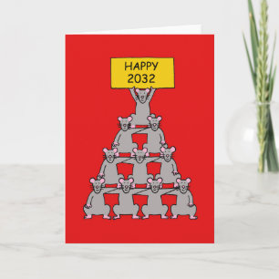 Chinese New Year of the Rat 2032 Card