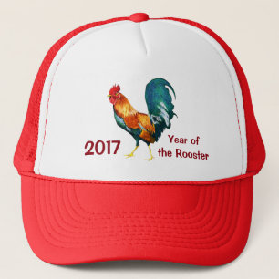 Chinese New Year of the Rooster 2017 Hat