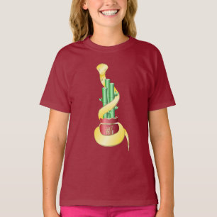 Chinese New Year of the Snake 2025 Lucky Bamboo T-Shirt