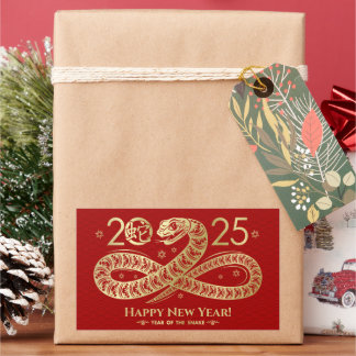 Chinese New year of the Snake 2025 Rectangular Sticker
