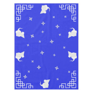 Chinese New Year Origami Rats & Stars Tablecloth