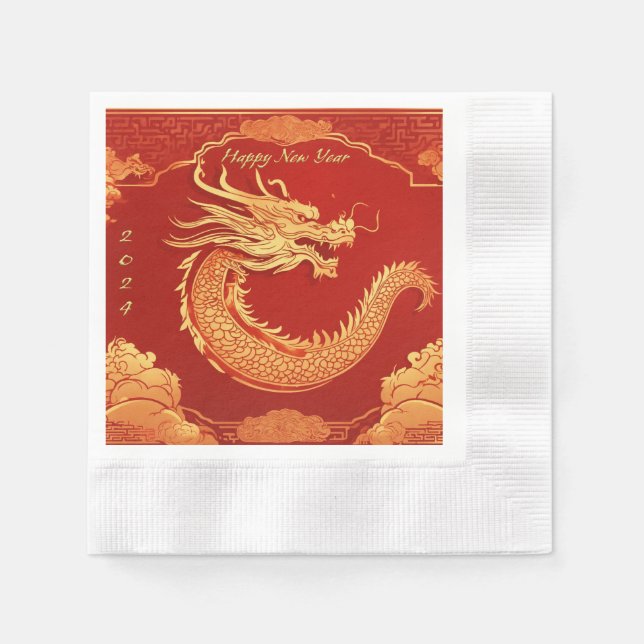Chinese New Year Party Napkin (Front)
