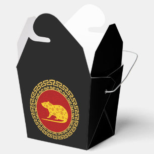 Chinese New Year Rat Ornament Favour Box