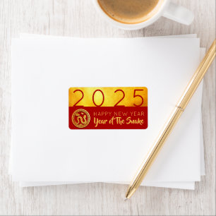 Chinese New Year Snake 2025 Red Gold AL Label