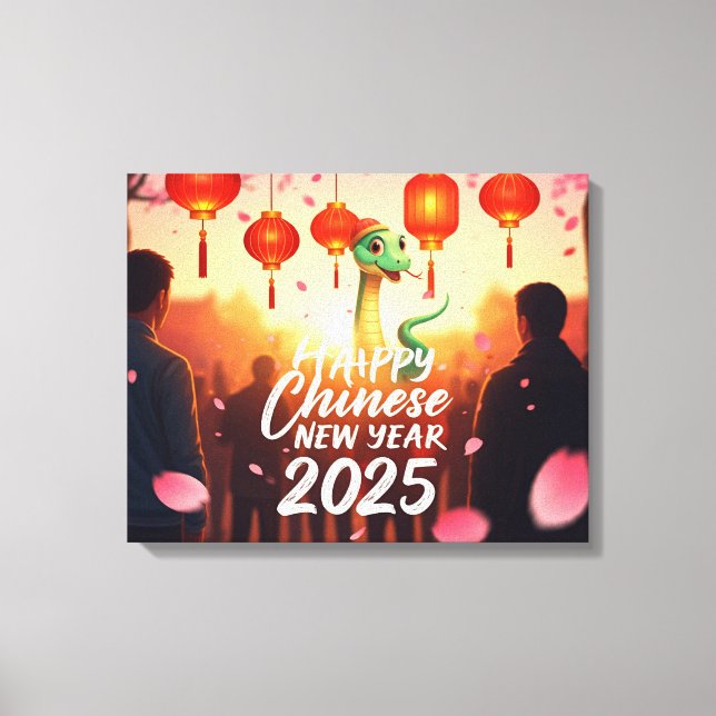 Chinese New year Snake  Canvas Print (Front)