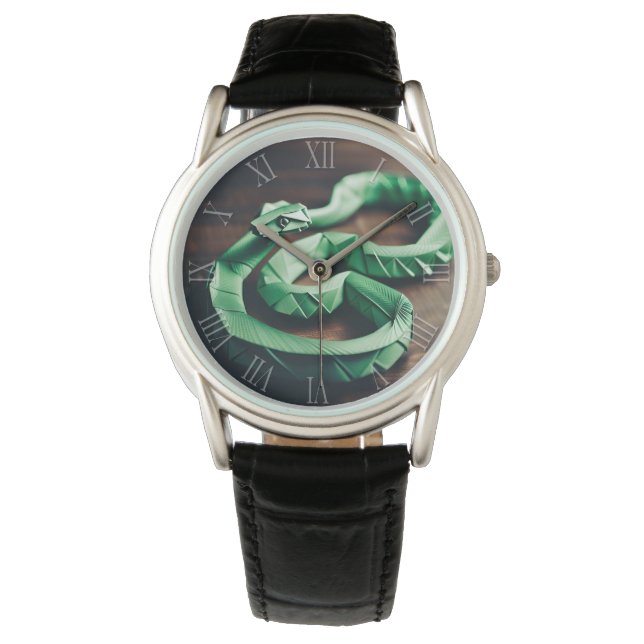 Chinese New Year Snake Origami Zodiac Birthday MW2 Watch (Front)