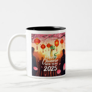 Chinese New year Snake Two-Tone Coffee Mug