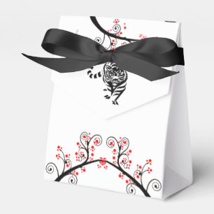 Chinese New Year Tiger and Red Blossoms Favour Box