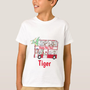 Chinese New Year Year of the Tiger Bus T-Shirt
