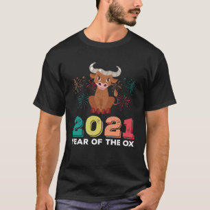 Chinese New Year Zodiac Sign 2021 Year of the Ox T-Shirt