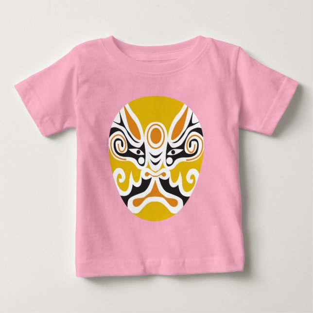 Chinese Opera Mask from the Mascarata™ Collection Baby T-Shirt (Front)