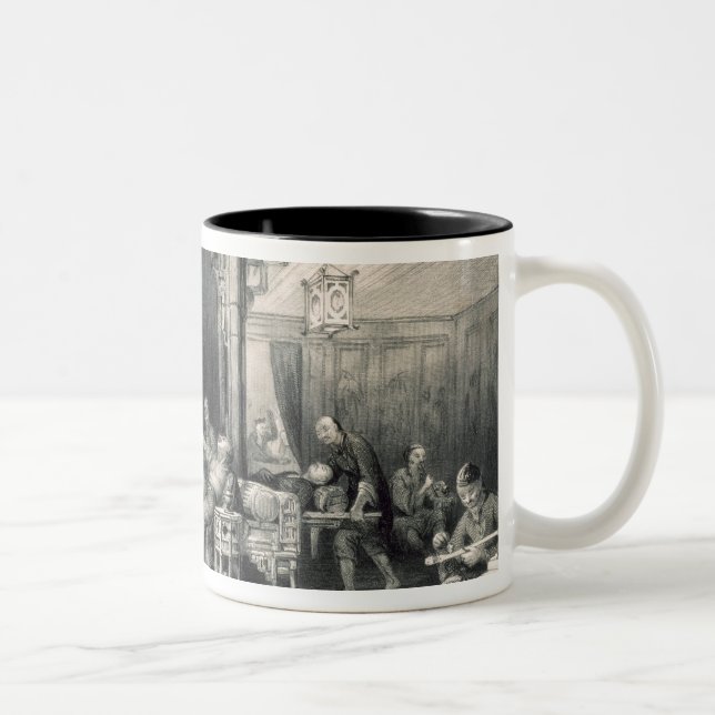 Chinese Opium Smokers, from 'China in a Series of Two-Tone Coffee Mug (Right)