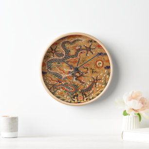 Chinese Oriental Dragon Wall Clock