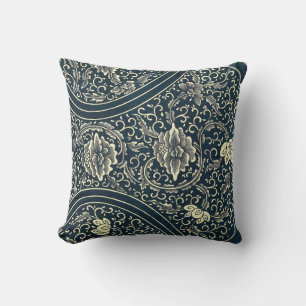 Chinese Ornament Pattern Throw Pillow