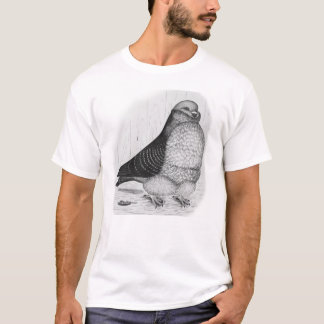 Chinese Owl Pigeon Ink Drawing T-Shirt