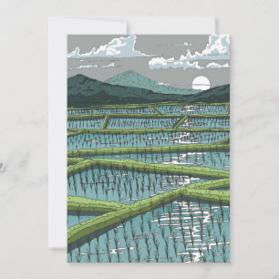 Chinese Paddy Field Invitation
