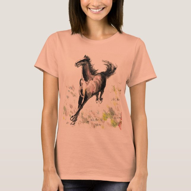 Chinese paintings for lady T-shirt (Front)