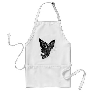 Chinese Paper-Cut Butterfly Design - Apron