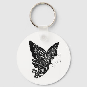 Chinese Paper-Cut Butterfly Design - Keychain