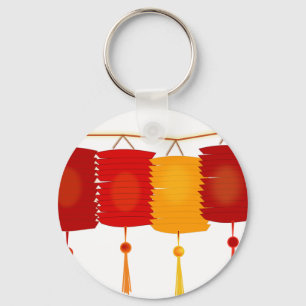 Chinese Paper Lanterns Key Ring