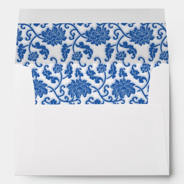 Chinese Pattern Note cards and Envelopes (Back (Bottom))