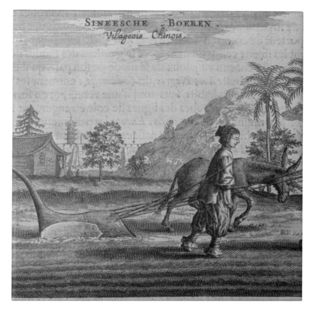 Chinese Peasants, a General Description from an ac Tile (Front)