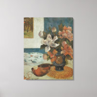 Chinese Peonies and Mandolin by Paul Gauguin