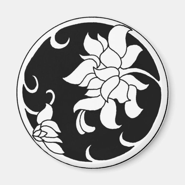 Chinese Peony Flower - Magnet (Front)